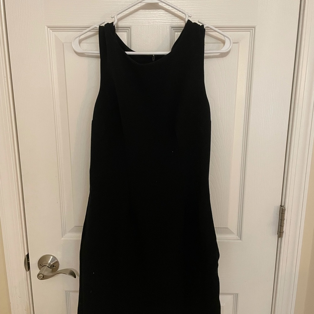 Merino Black MIDI Dress